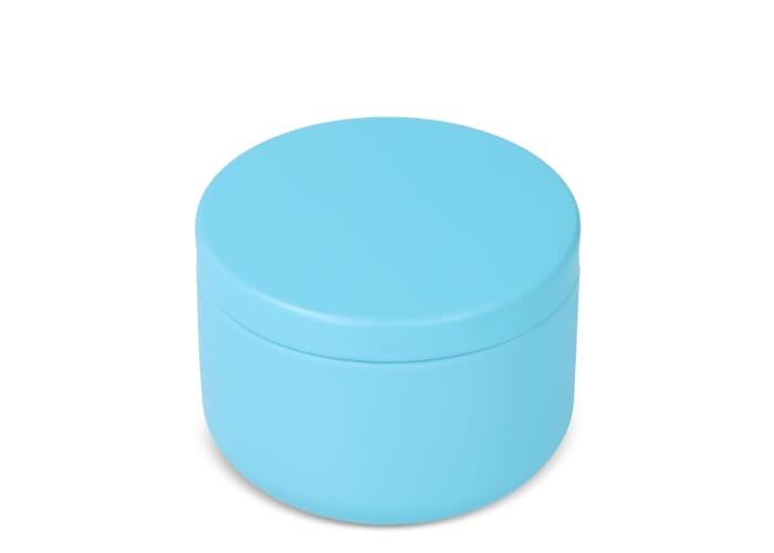 Baume à lèvres à personnaliser en boîte aluminium recyclé Bleu clair